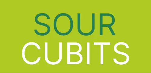 Sour Cubits cannabis edibles brand logo lime green - Buy edibles GSNG Kingston NJ dispensary