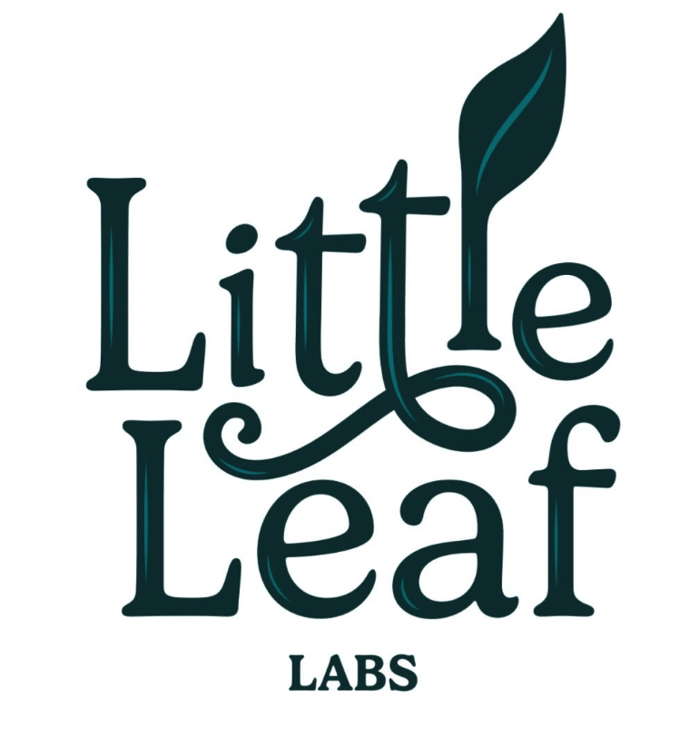 Little Leaf Labs cannabis logo teal - Available at Garden State Natural Green Kingston NJ near Princeton