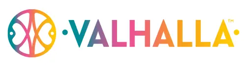 Valhalla cannabis edibles brand logo colorful geometric kaleidoscope - Buy at GSNG Kingston NJ