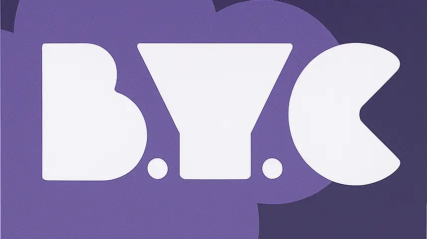 BYC cannabis vape brand logo purple geometric design - Shop at GSNG Kingston NJ dispensary