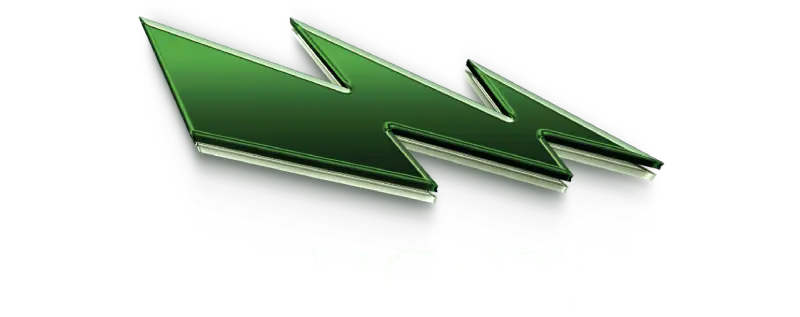 Green Lightning cannabis flower brand logo green leaf bolt design - Shop at GSNG dispensary Kingston NJ