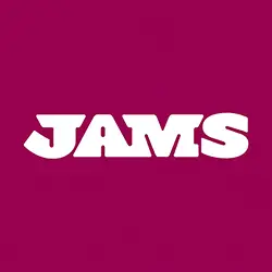 Jams cannabis edibles brand logo magenta square white text - Shop at GSNG dispensary Kingston NJ