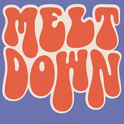 Melt down cannabis edibles brand logo retro orange red bubble letters - Buy edibles GSNG Kingston NJ