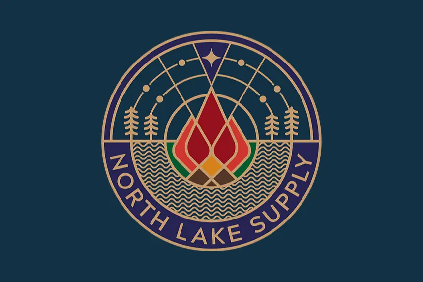 North Lake Supply cannabis vape logo compass design navy blue - Buy at GSNG Kingston NJ