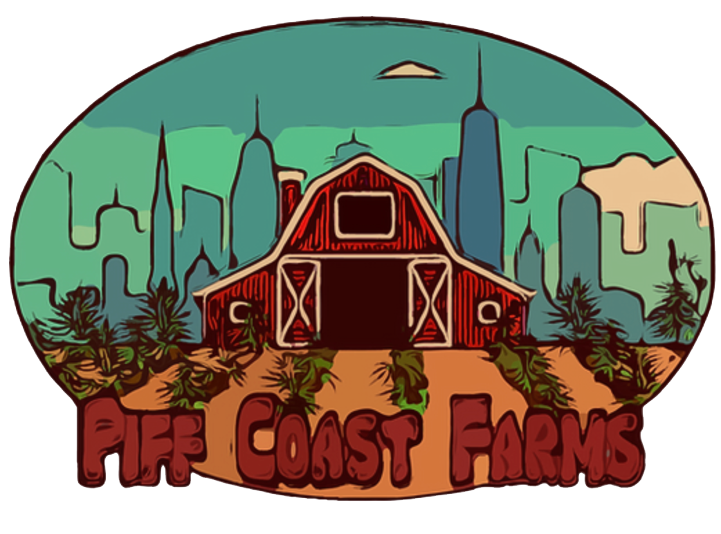 Piffcoast Farms New Jersey cannabis logo red barn - NJ cultivator at GSNG Kingston dispensary