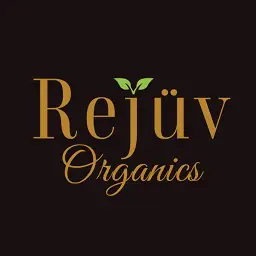 Rejuv Organics cannabis tinctures brand logo brown gold elegant script - Buy at GSNG dispensary Kingston NJ near Princeton