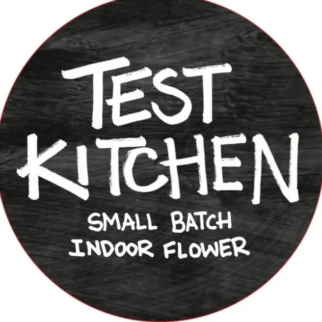 Test Kitchen small batch indoor flower cannabis logo black circle - Shop at GSNG dispensary Kingston NJ