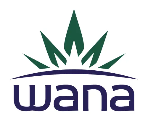 Wana cannabis gummies brand logo green leaf design - Buy edibles GSNG Kingston NJ near Princeton